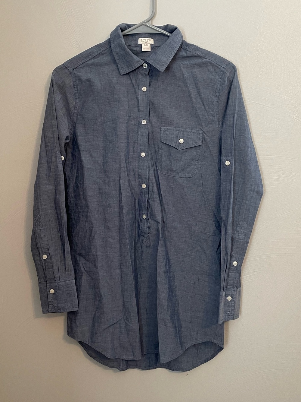 J.Crew XXS Denim long sleeve dress